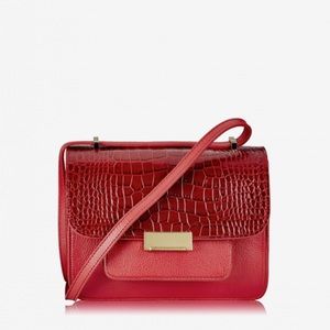 Gigi New York red crossbody handbag